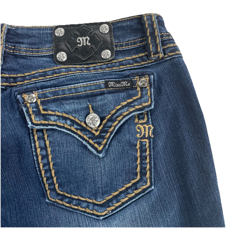 Womens Vintage Miss Me Signature Bootcut Jeans Size 34