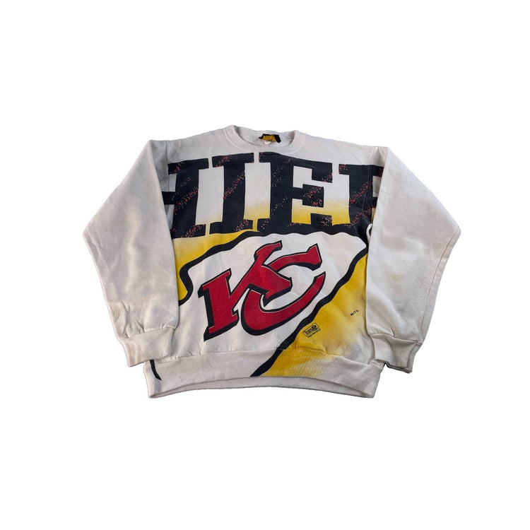 Mens Vintage Pure Magic Kansas City Chiefs Graphic Sweatshirt White Size M