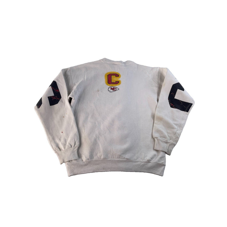 Mens Vintage Pure Magic Kansas City Chiefs Graphic Sweatshirt White Size M