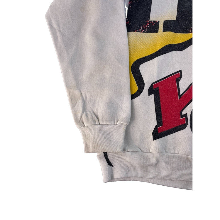 Mens Vintage Pure Magic Kansas City Chiefs Graphic Sweatshirt White Size M
