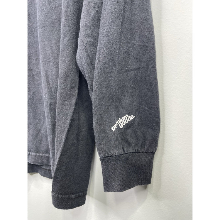 Mens Premium Goods “Houston” Black Long Sleeve T-shirt Size L