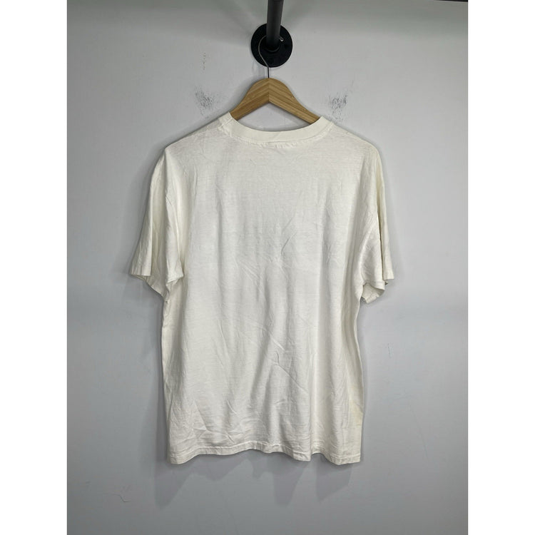 Adult White Vintage 90s Maui Built Hawaii Whale Ocean Nature T-Shirt Sz XL