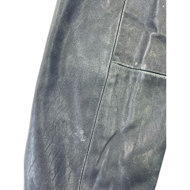 Women’s Mossimo Snap On Leather Jacket Size XS