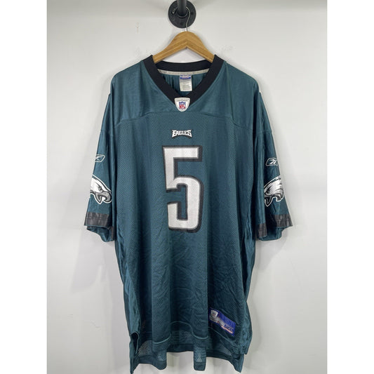 VTG Philadelphia Eagles #5 Donovan McNabb Reebok Green On Field Jersey Men’s 2xL