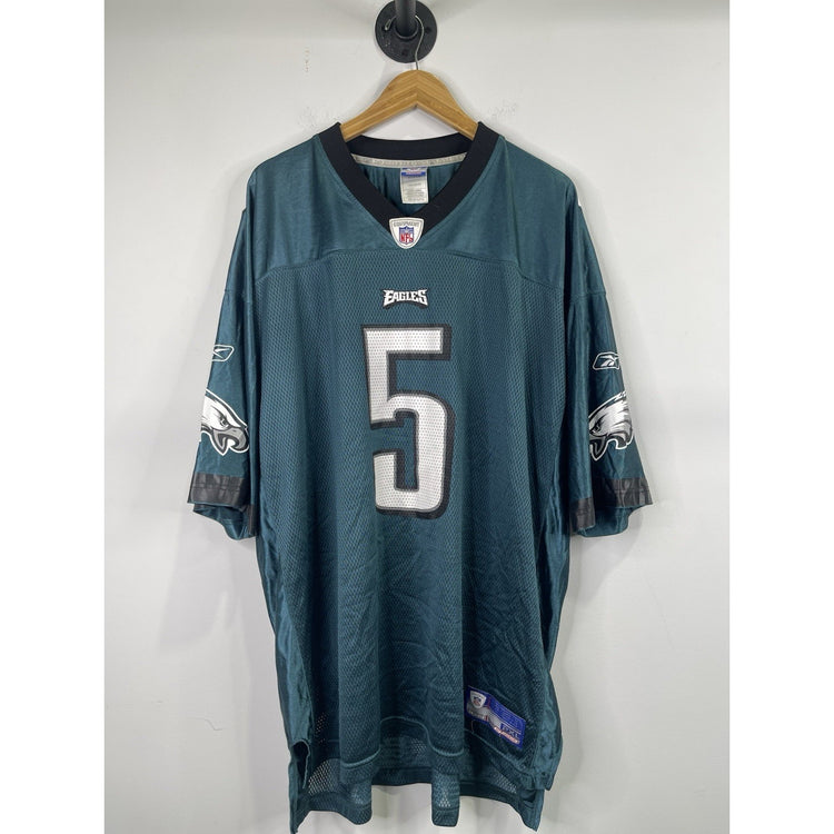VTG Philadelphia Eagles #5 Donovan McNabb Reebok Green On Field Jersey Men’s 2xL
