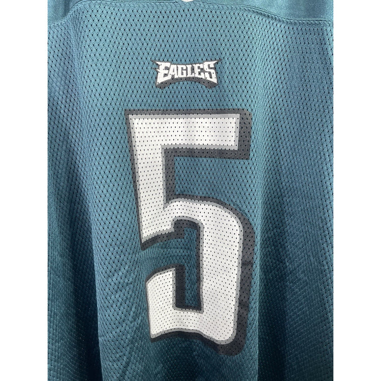 VTG Philadelphia Eagles #5 Donovan McNabb Reebok Green On Field Jersey Men’s 2xL