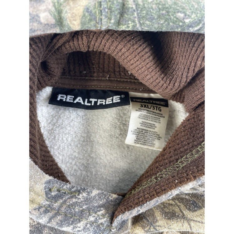 Mens Realtree Camo Embroidered Hoodie Size 3XL