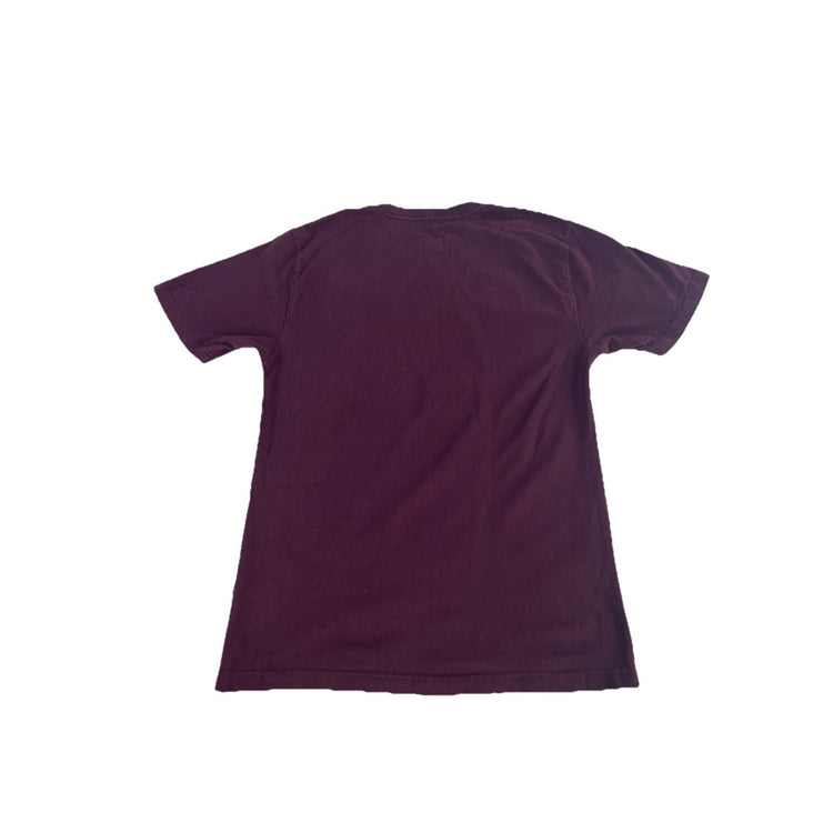 Mens Carhartt Maroon Loose Fit Solid Tee Size S