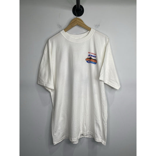 Men’s Vintage White 5th Annual Acdelco NHRA Drag Racing Vegas T Shirt Sz XL