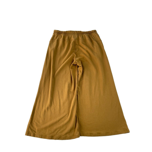Womens Lululemon Yellow Flared Capri Sweatpants Size 10
