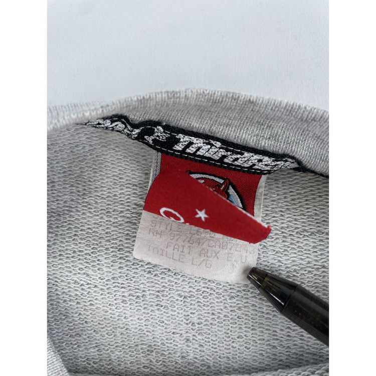 Mens Vintage Third Rail Gray Logo Graphic Crewneck Sweatshirt Size L