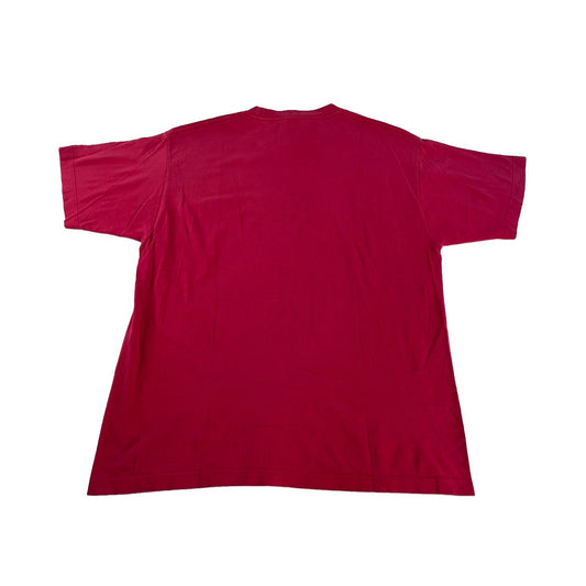 Mens Red Vintage Tommy Hilfiger spellout T Shirt Size M