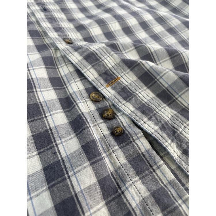 Mens Carhartt Relaxed Fit Plaid Button-Up Shirt Size L