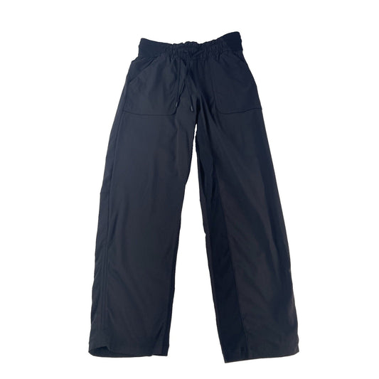 Womens Lululemon Black Solid Dance Studio Elastic Drawstring Jogger Pants SIZE 4