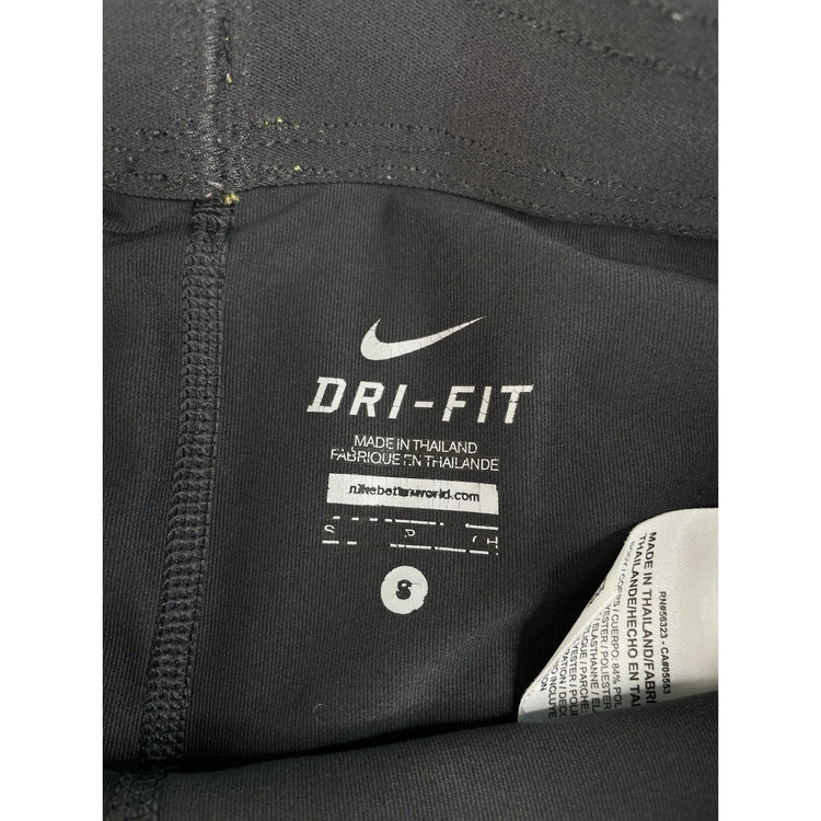 Nike Dri-FIT 2-in-1 Athletic Shorts, Orange Mesh Outer with Black Liner, Size S
