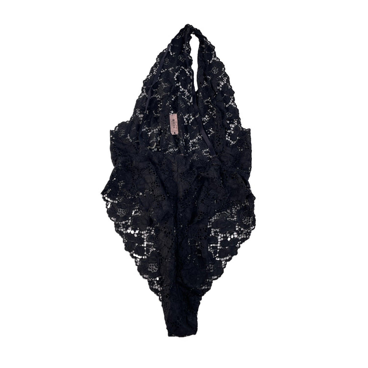 Womens Victorias Secret X Bluebella Natalia Black Lace Bodysuit Size Large