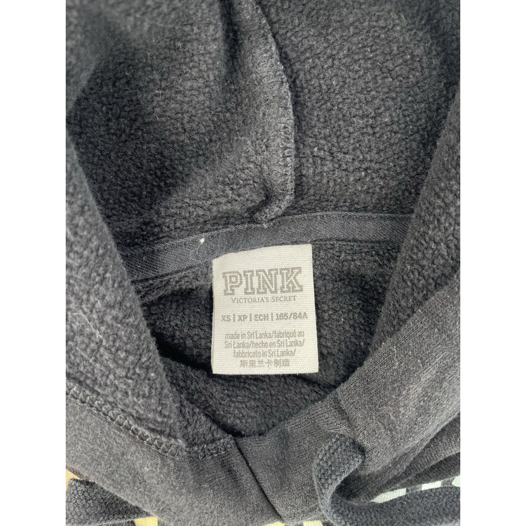 Women’s PINK Victoria Secret Black Hoodie Size XS