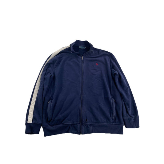 Mens Vintage Polo Ralph Lauren Zone Sleeve Zip Up Collard Size 2xl