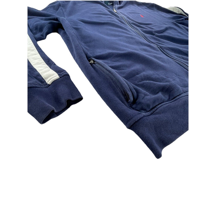 Mens Vintage Polo Ralph Lauren Zone Sleeve Zip Up Collard Size 2xl