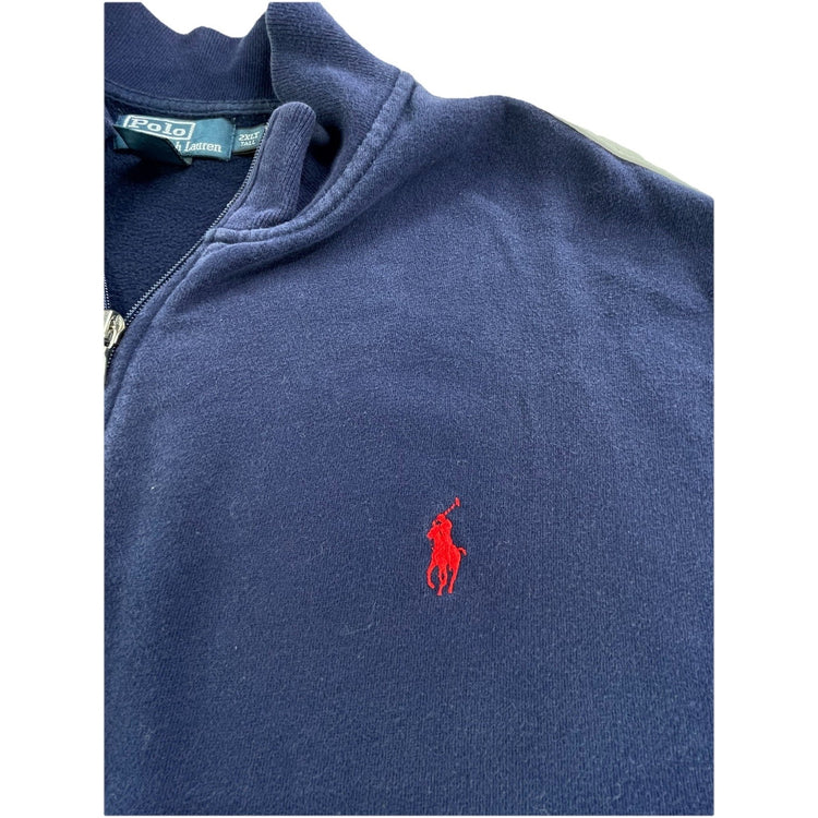 Mens Vintage Polo Ralph Lauren Zone Sleeve Zip Up Collard Size 2xl
