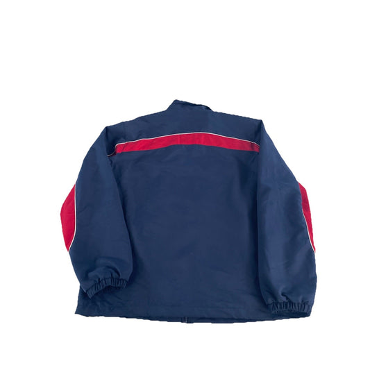 Mens Houston Texans Navy Blue & Red Zip Up Jacket Size Large