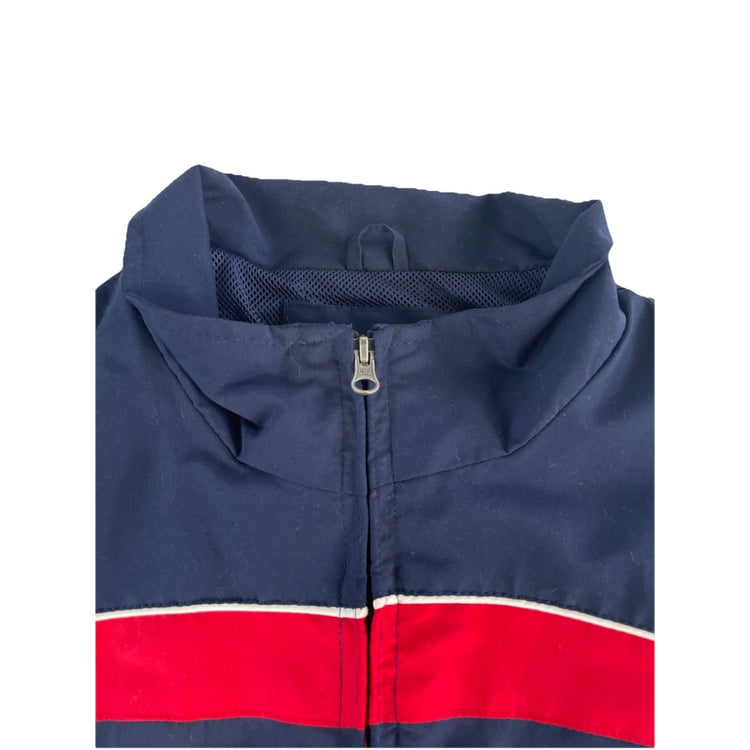 Mens Houston Texans Navy Blue & Red Zip Up Jacket Size Large