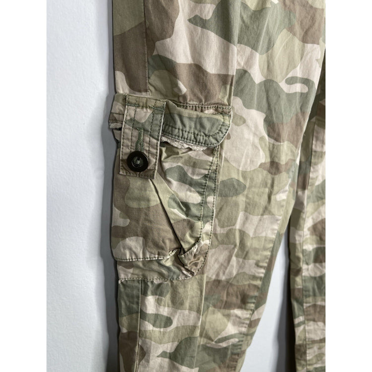Women’s Y2K So Wear It Declare It Camo Cargo Utility Pants Sz 16 30x28