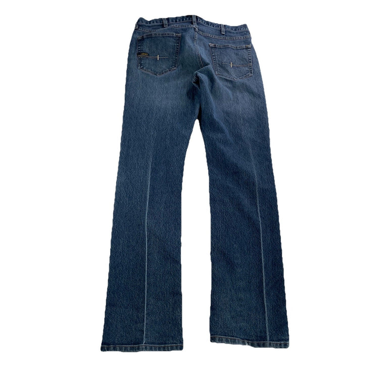 Mens Ariat REBAR Straight Leg Blue Jeans Size 36x36
