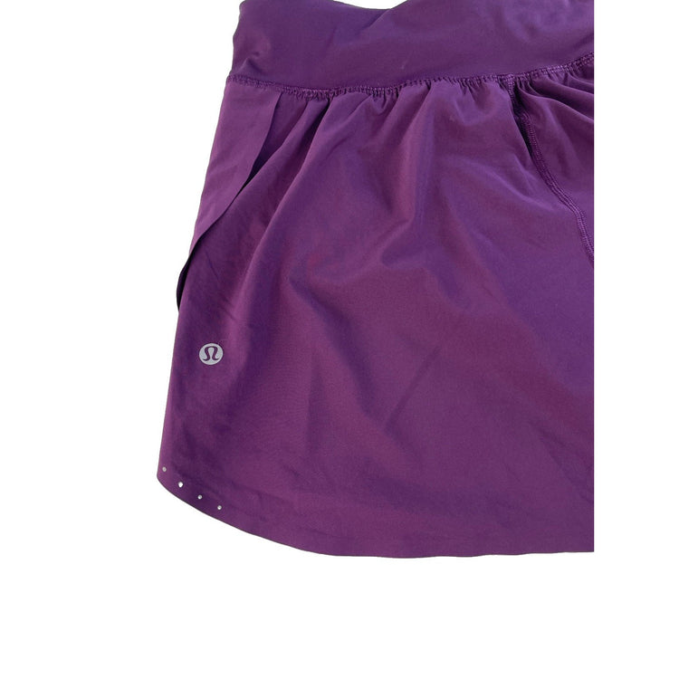 Women's Lululemon Purple High-Rise Athletic Shorts Size 6