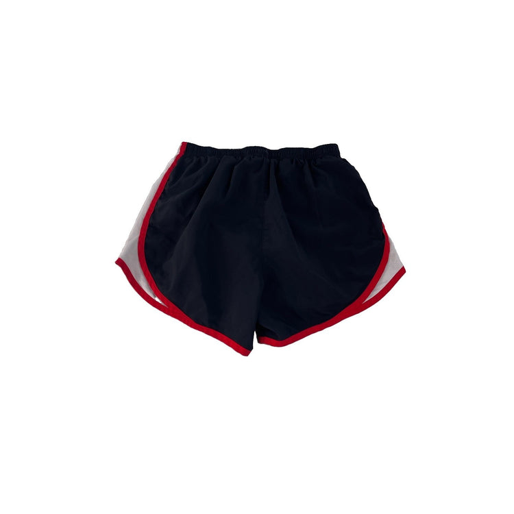 Women's Nike Dri-FIT Black and Red Athletic Running Shorts, Size XS