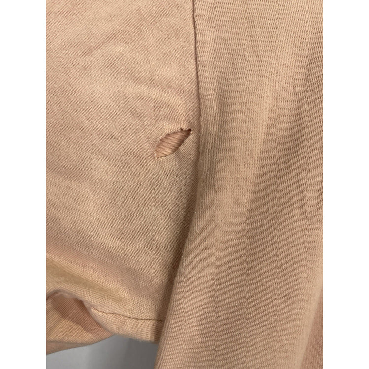Y2K STUSSY 8 BALL LOGO T-SHIRT SHORT SLEEVE Peach Men Medium
