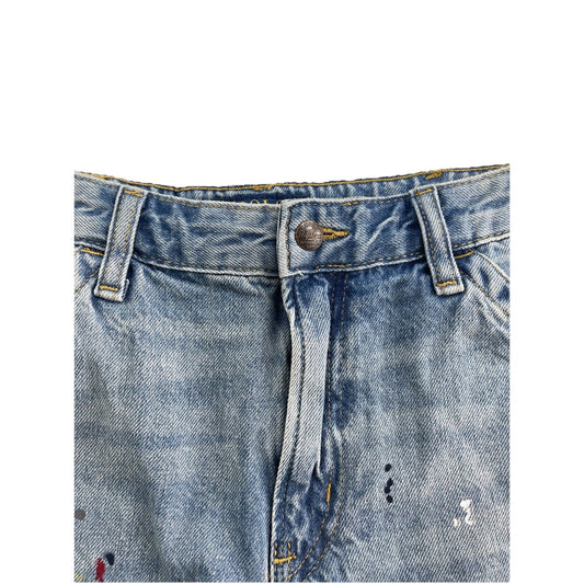 Polo Ralph Lauren ‘Big Boys’ Paint Splatter Denim Shorts Size 28