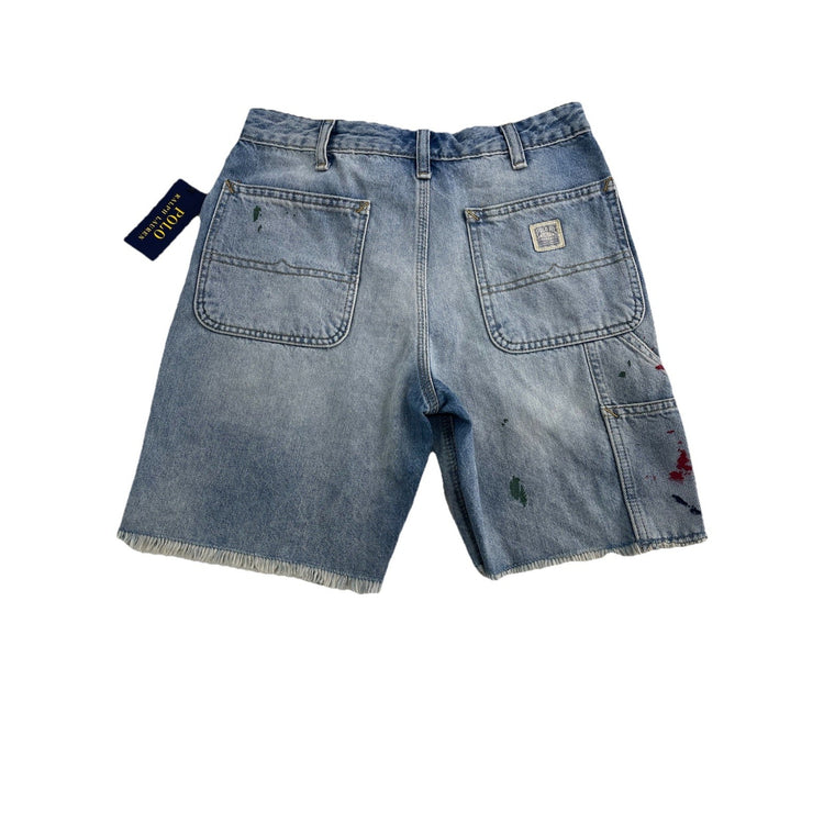 Polo Ralph Lauren ‘Big Boys’ Paint Splatter Denim Shorts Size 28