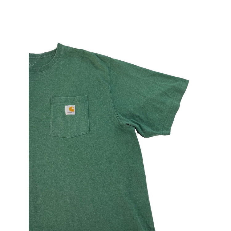 Mens Carhartt Solid Green Shirt Sleeve T-Shirt Size 3XL