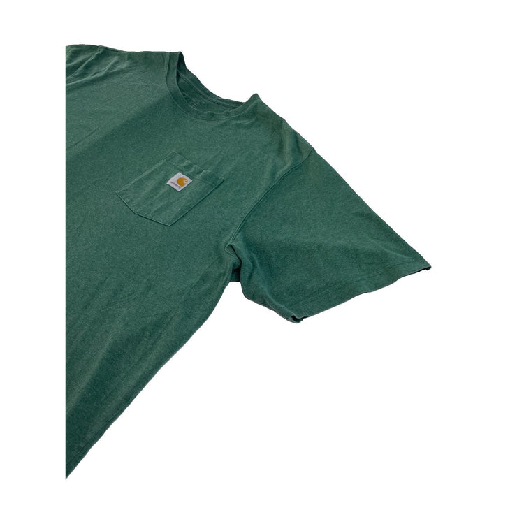 Mens Carhartt Solid Green Shirt Sleeve T-Shirt Size 3XL