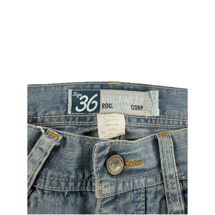 Mens RocaWear Y2k Baggy Jeans Size 36