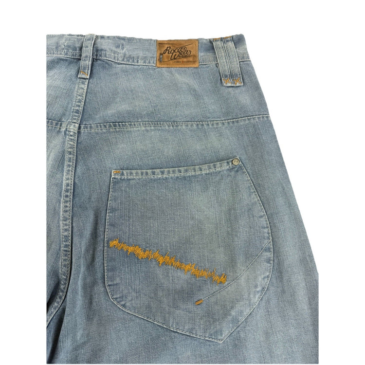Mens RocaWear Y2k Baggy Jeans Size 36