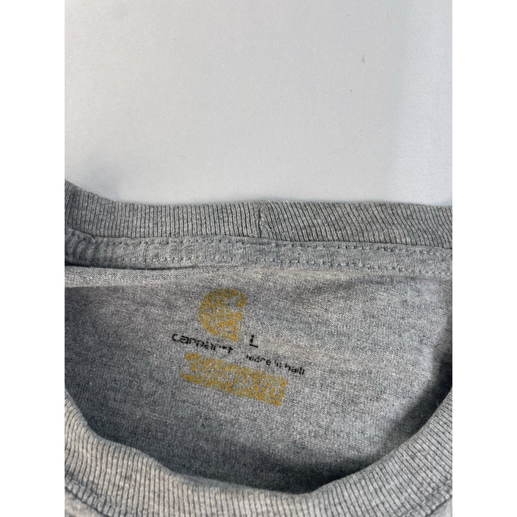 Mens Carhartt Gray T Shirt Size Large