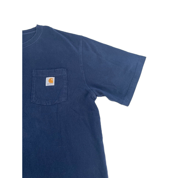 Mens Carhartt Dark Navy Blue Original Fit T Shirt Size XL