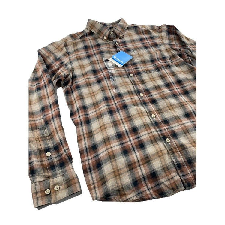 Mens Columbia Classic Western Buttondown LongSleeve Shirt Size M