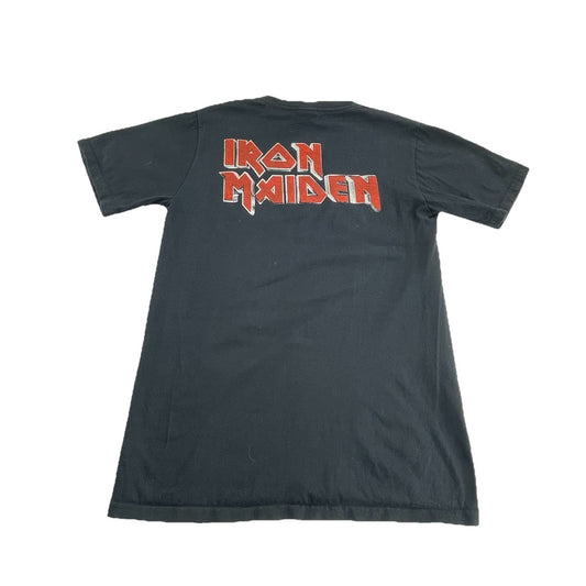 Mens Y2k Demon Night Iron Maiden Black Tee Size S