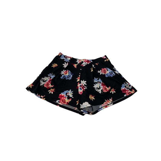 Women's Express Black Floral Print Skort/Shorts Size Small
