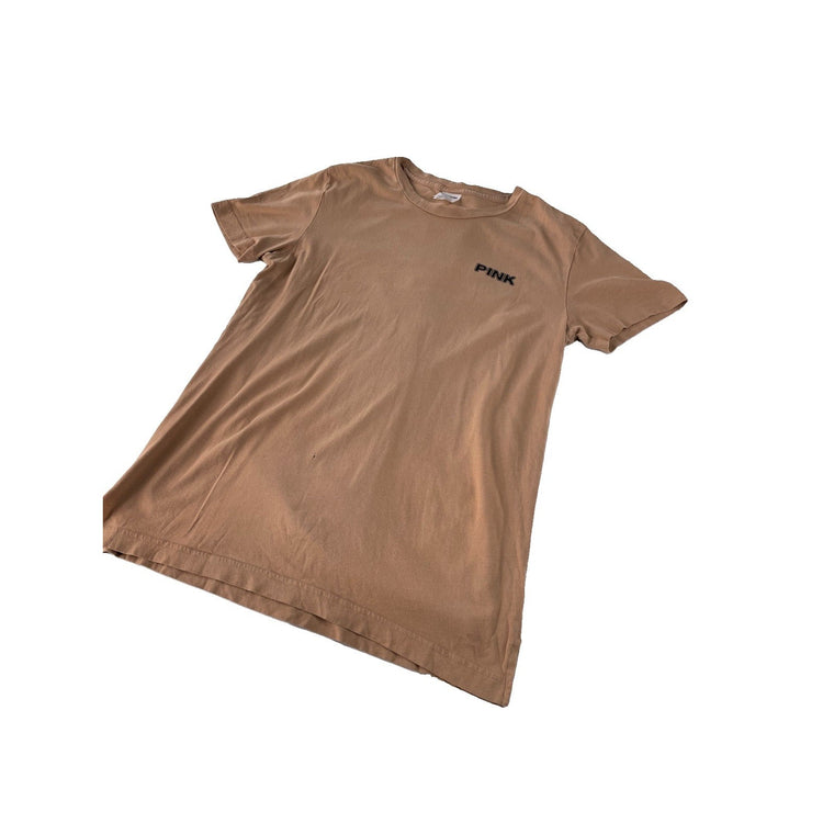 Women’s PINK Victorias Secret Beige Graphic T Shirt Size Small