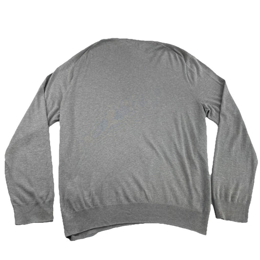 Mens Polo Ralph Lauren Size 2XL Light Grey V Neck Sweater