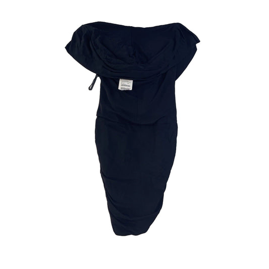 Womens Bebe Black Backless Hooded Dress Size Small
