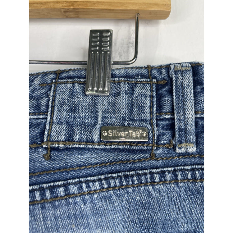 Y2K Levis Silvertab Jeans Mens 36x30 Blue Medium Wash Boot Cut Western