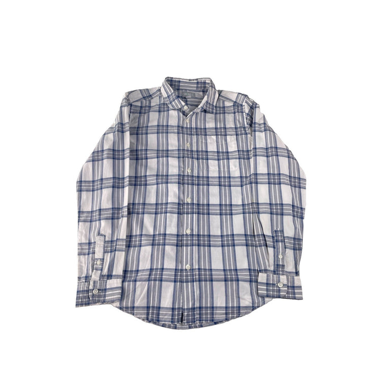 Youth Boys The Children's Place LongSleeve Plaid Button-Up Shirt Size XXL
