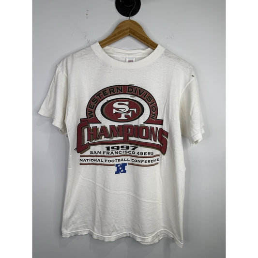 Vintage 1997 San Francisco 49ers Western Division Champions T-shirt Size M