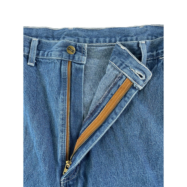 Mens Carhartt Blue Denim Carpenter  Style Jeans Size 44X30