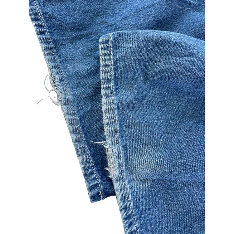 Mens Carhartt Blue Denim Carpenter  Style Jeans Size 44X30